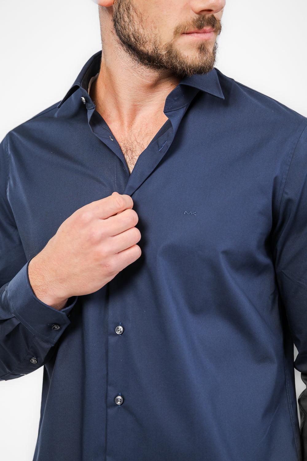 חולצה מכופתרת STRETCH MODERN בצבע נייבי - MASHBIR//365