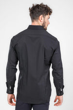 חולצה מכופתרת STRETCH MODERN בצבע שחור - MASHBIR//365