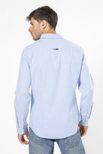 מכופתרת SLIM STRETCH OXFORD בצבע תכלת