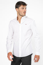 מכופתרת SLIM STRETCH OXFORD בצבע לבן