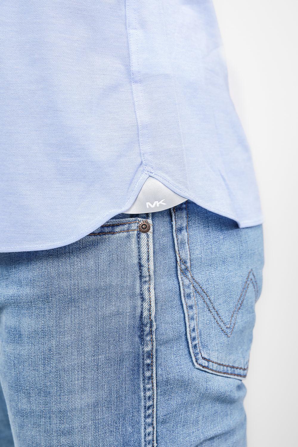 חולצת פולו CAMICIA SLIM בצבע תכלת - MASHBIR//365