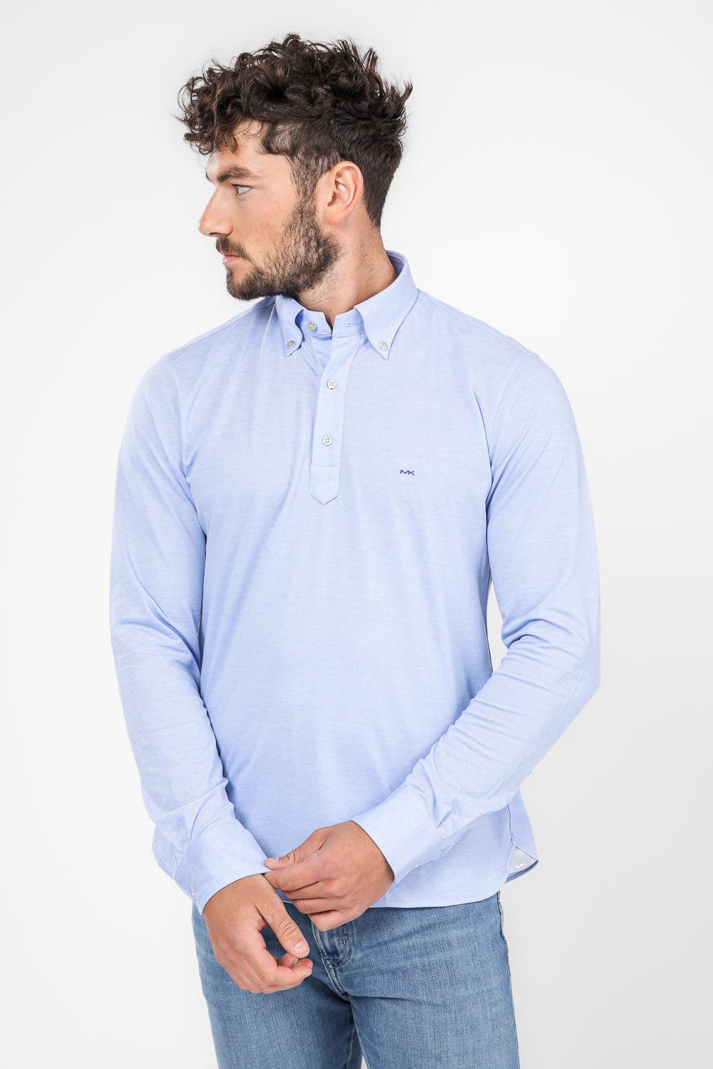 חולצת פולו CAMICIA SLIM בצבע תכלת - MASHBIR//365