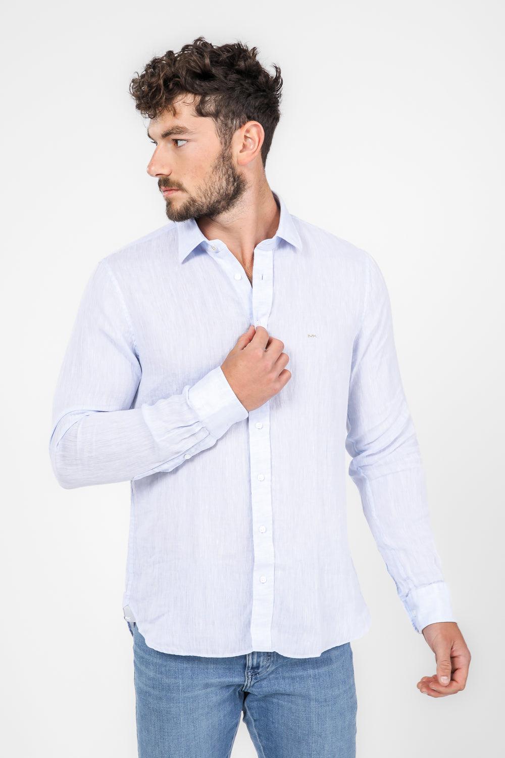 חולצה מכופתרת SLIM FIT בצבע תכלת - MASHBIR//365