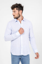 חולצה מכופתרת SLIM FIT בצבע תכלת - MASHBIR//365