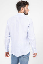 חולצה מכופתרת SLIM FIT בצבע תכלת - MASHBIR//365