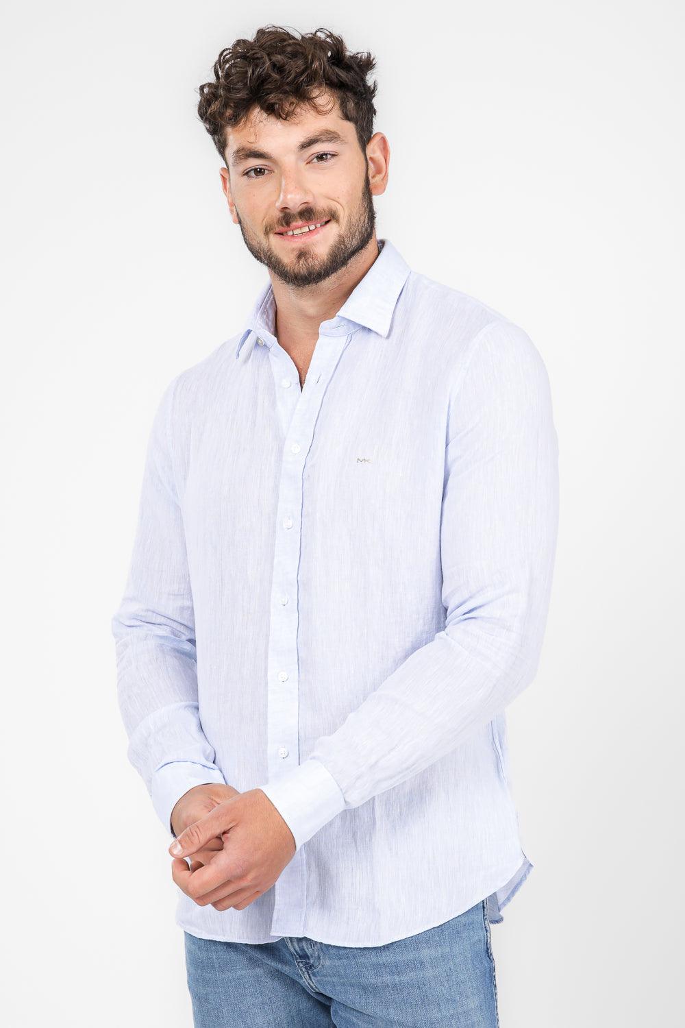 חולצה מכופתרת SLIM FIT בצבע תכלת - MASHBIR//365