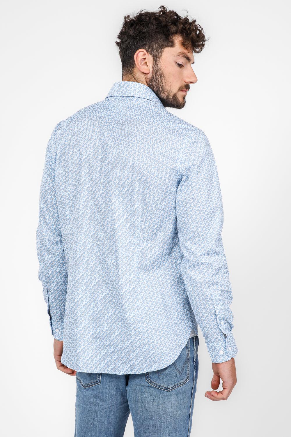 חולצה מכופתרת PRINT MODERN בצבע תכלת - MASHBIR//365