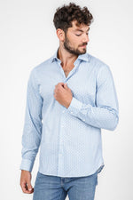 חולצה מכופתרת PRINT MODERN בצבע תכלת - MASHBIR//365