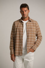 חולצת פלאנל מכופתרת בעיצוב משבצות | קנת קול