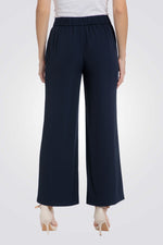 מכנסיים ארוכים מתרחבים בצבע נייבי