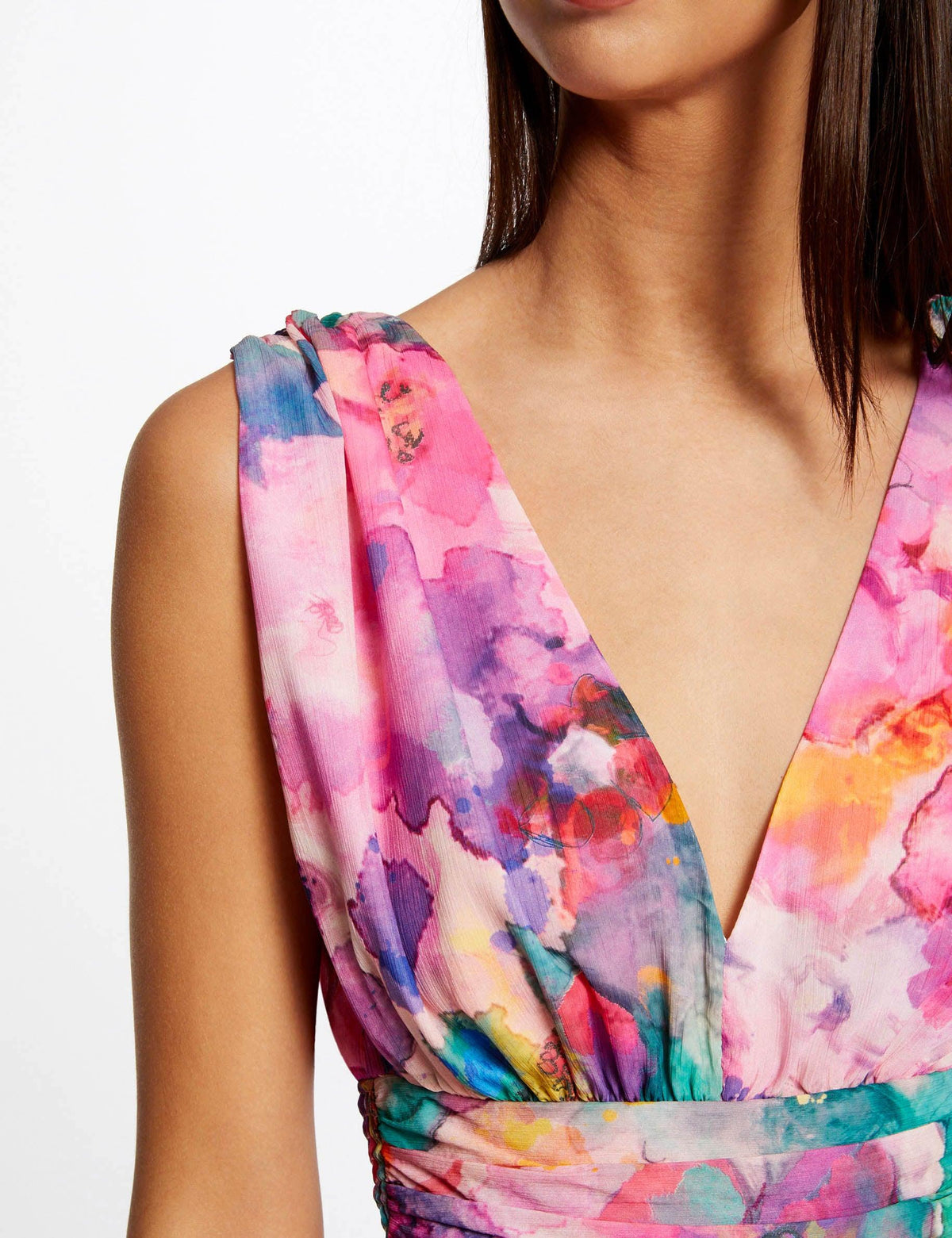 שמלת מקסי בהדפס צבעים - MASHBIR//365