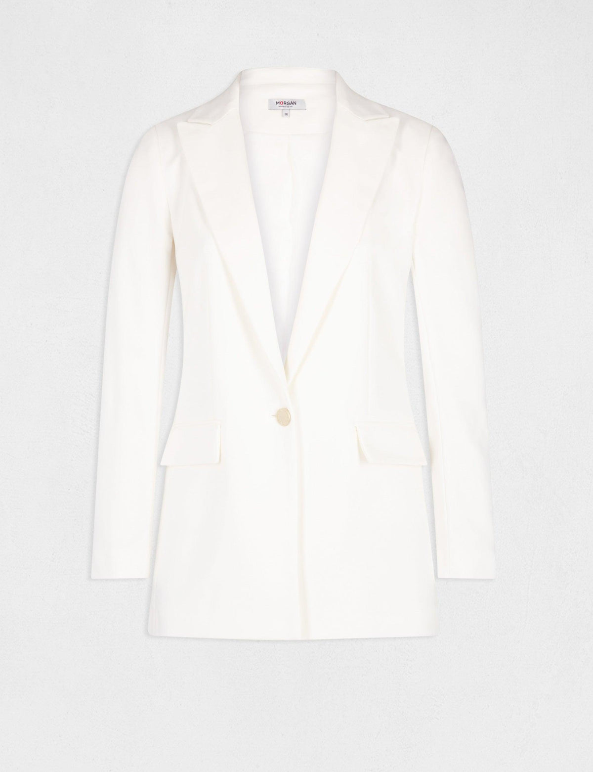 ג'קט מחוייט בצבע OFF WHITE - MASHBIR//365