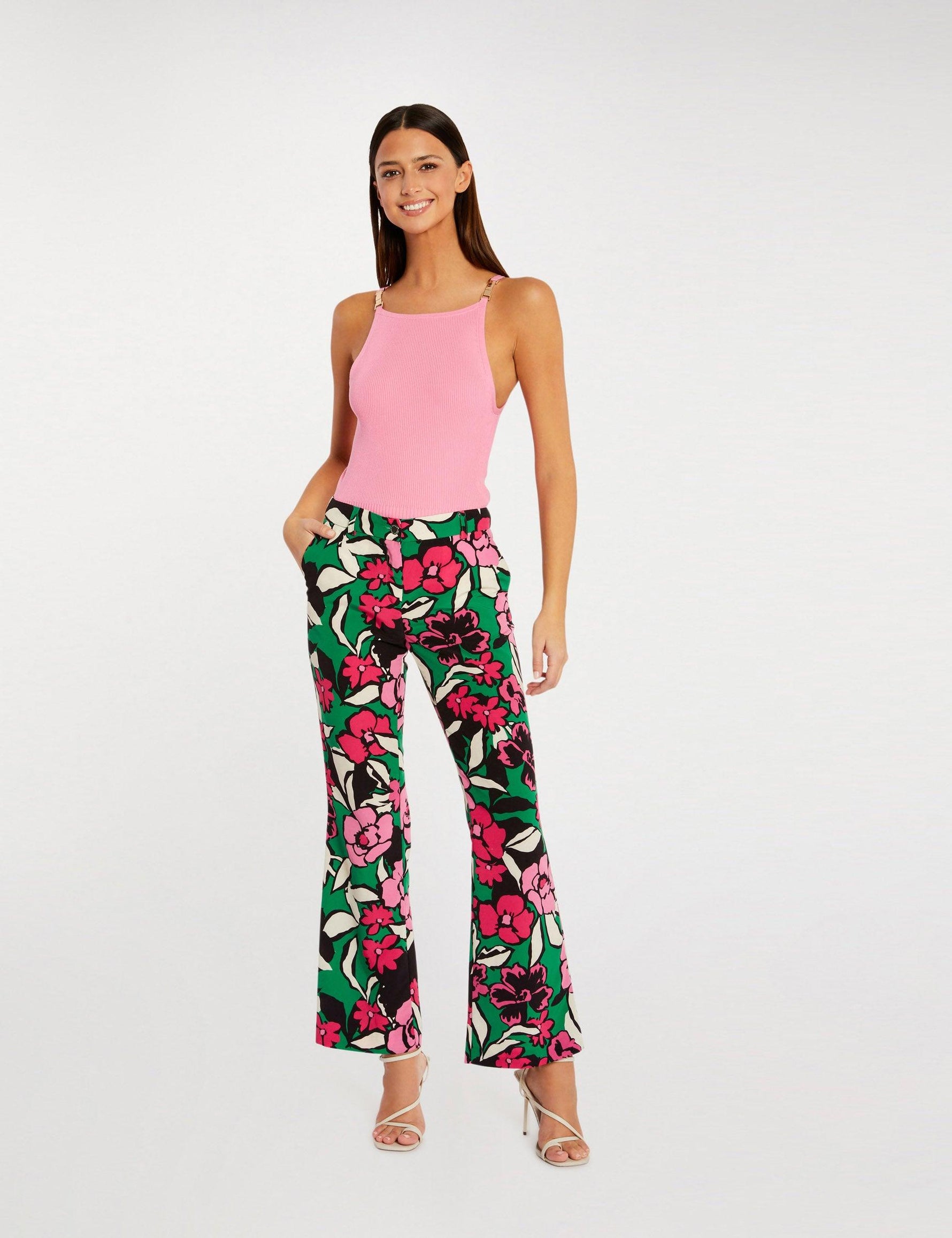 גופייה עם רצועות דקות בצבע ורוד - MASHBIR//365