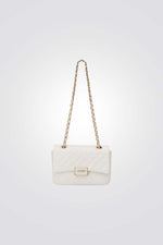 תיק צד קטן GWYN בצבע שמנת