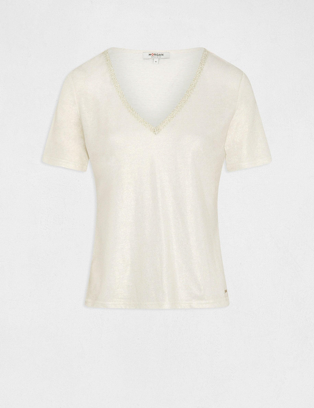 טישירט קצרה בצבע לבן - MASHBIR//365