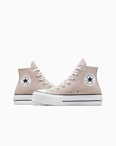 סניקרס גבוהות לנשים Chuck Taylor All Star Lift Platform בצבע בז'