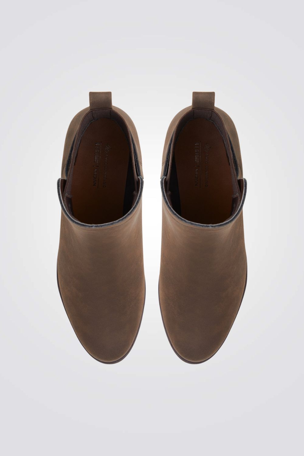 מגפונים לנשים א-סימטרי בצבע חום כהה