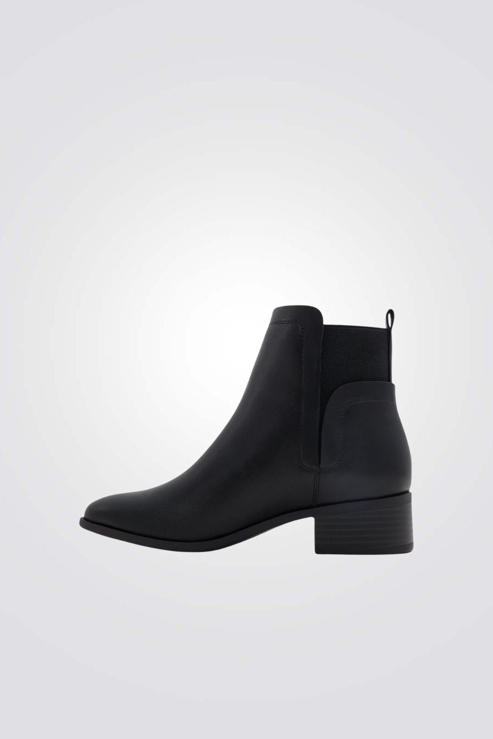 מגפונים לנשים א-סימטרי בצבע שחור