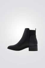 מגפונים לנשים א-סימטרי בצבע שחור