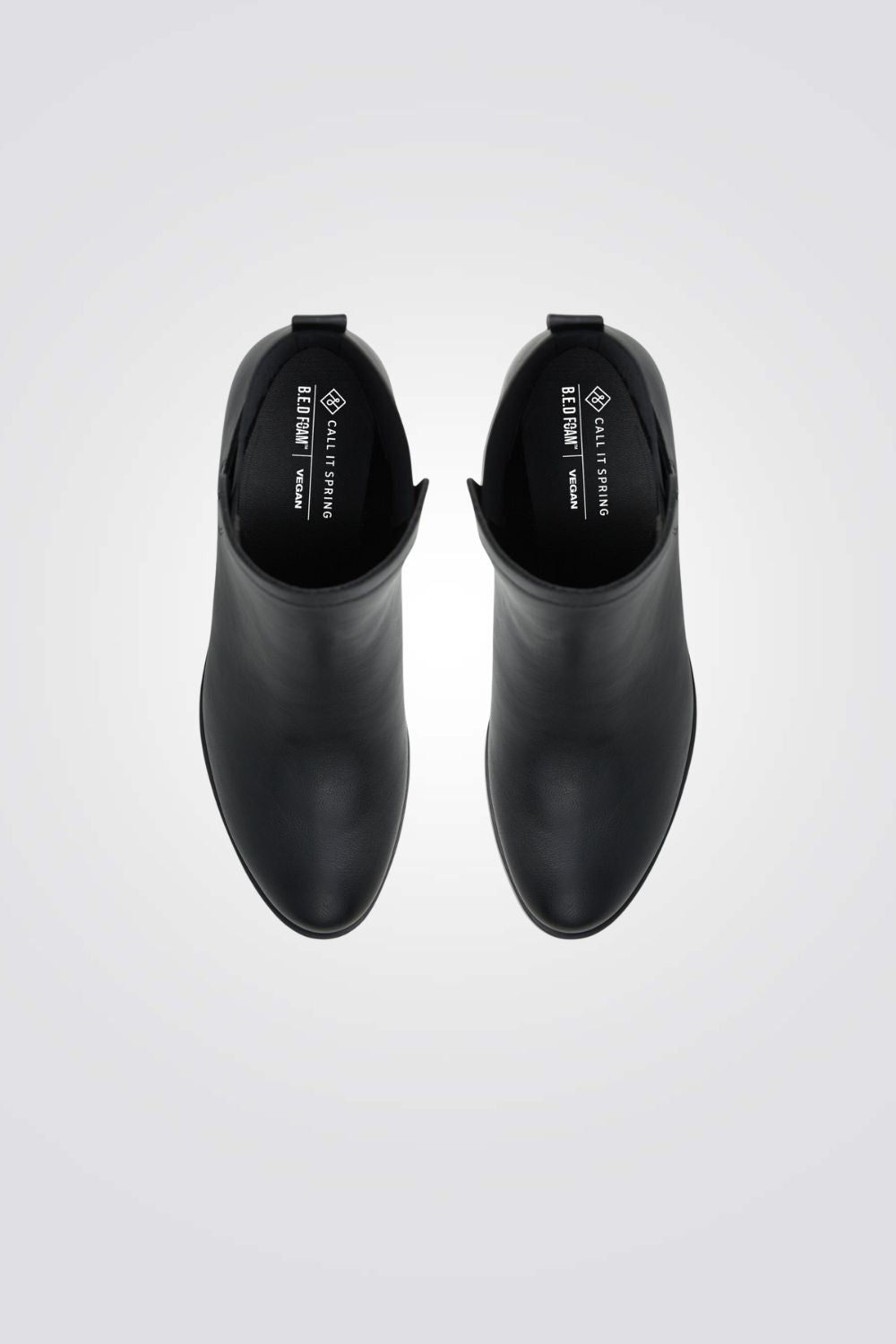 מגפונים לנשים א-סימטרי בצבע שחור