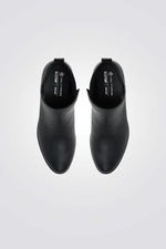 מגפונים לנשים א-סימטרי בצבע שחור