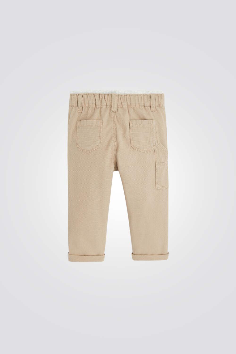 מכנסי כותנה אלגנטיים לתינוקות בצבע בז' - MASHBIR//365