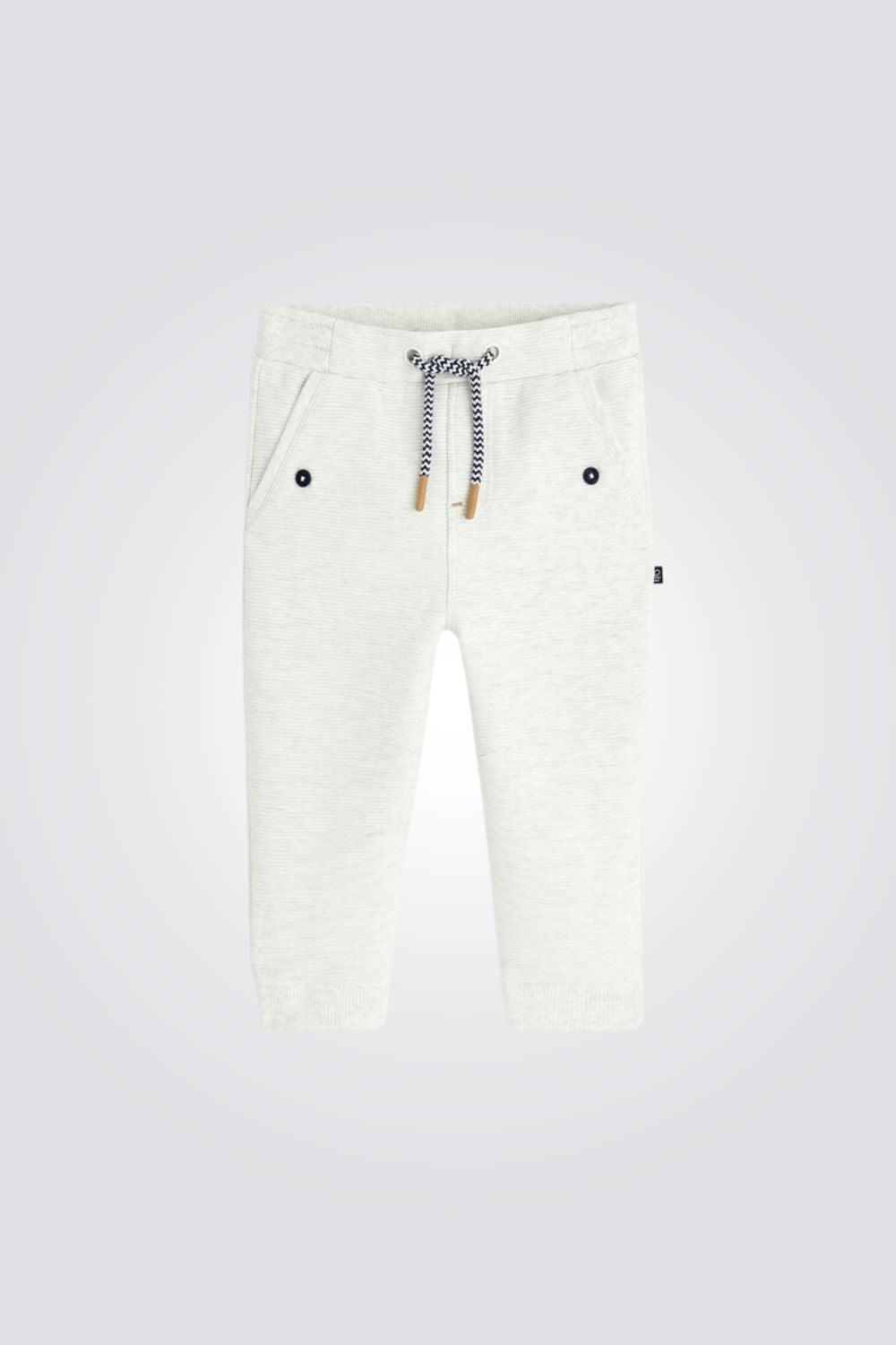 מכנסיים ארוכים לתינוקות בצבע אפור בהיר - MASHBIR//365