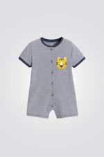 אוברול פיג'מה בצבע נייבי לתינוקות - MASHBIR//365