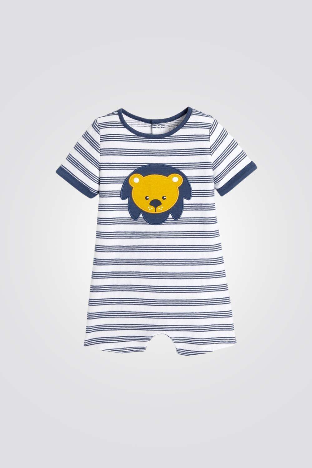 אוברול פיג'מה פסים לתינוקות - MASHBIR//365