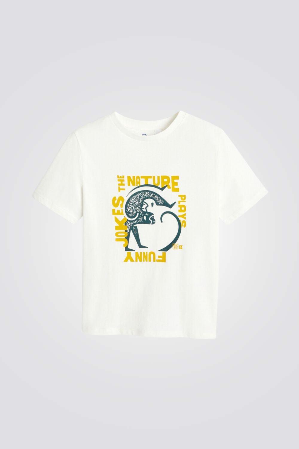 טישירט קצרה לילדים בצבע לבן - MASHBIR//365