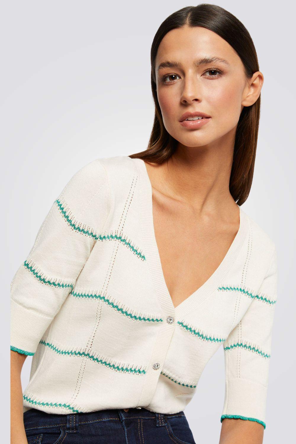 חולצת סריג לנשים בצבע אבן - MASHBIR//365