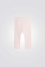 טייץ כותנה סטרץ' בצבע ורוד לתינוקות