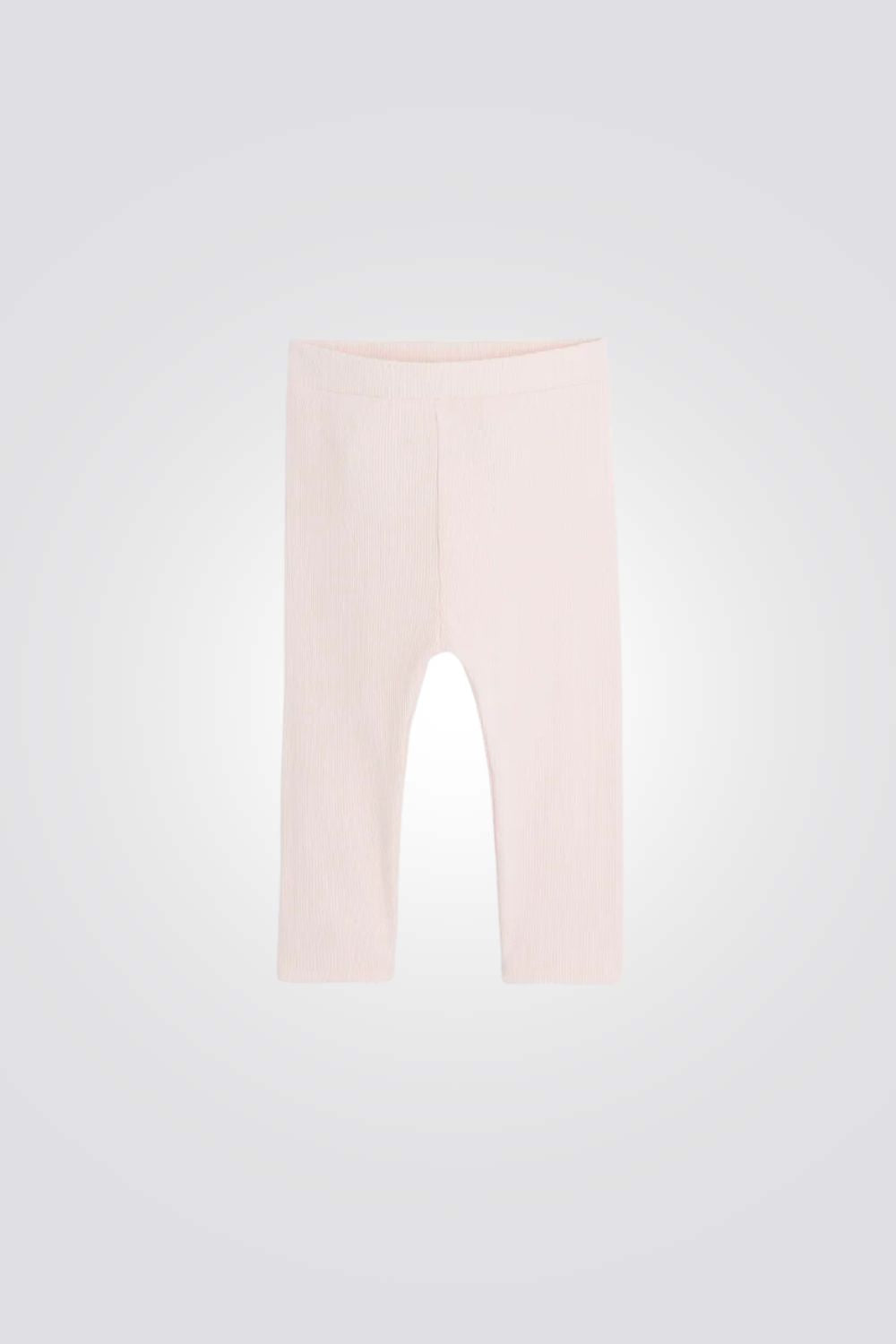 טייץ כותנה סטרץ' בצבע ורוד לתינוקות