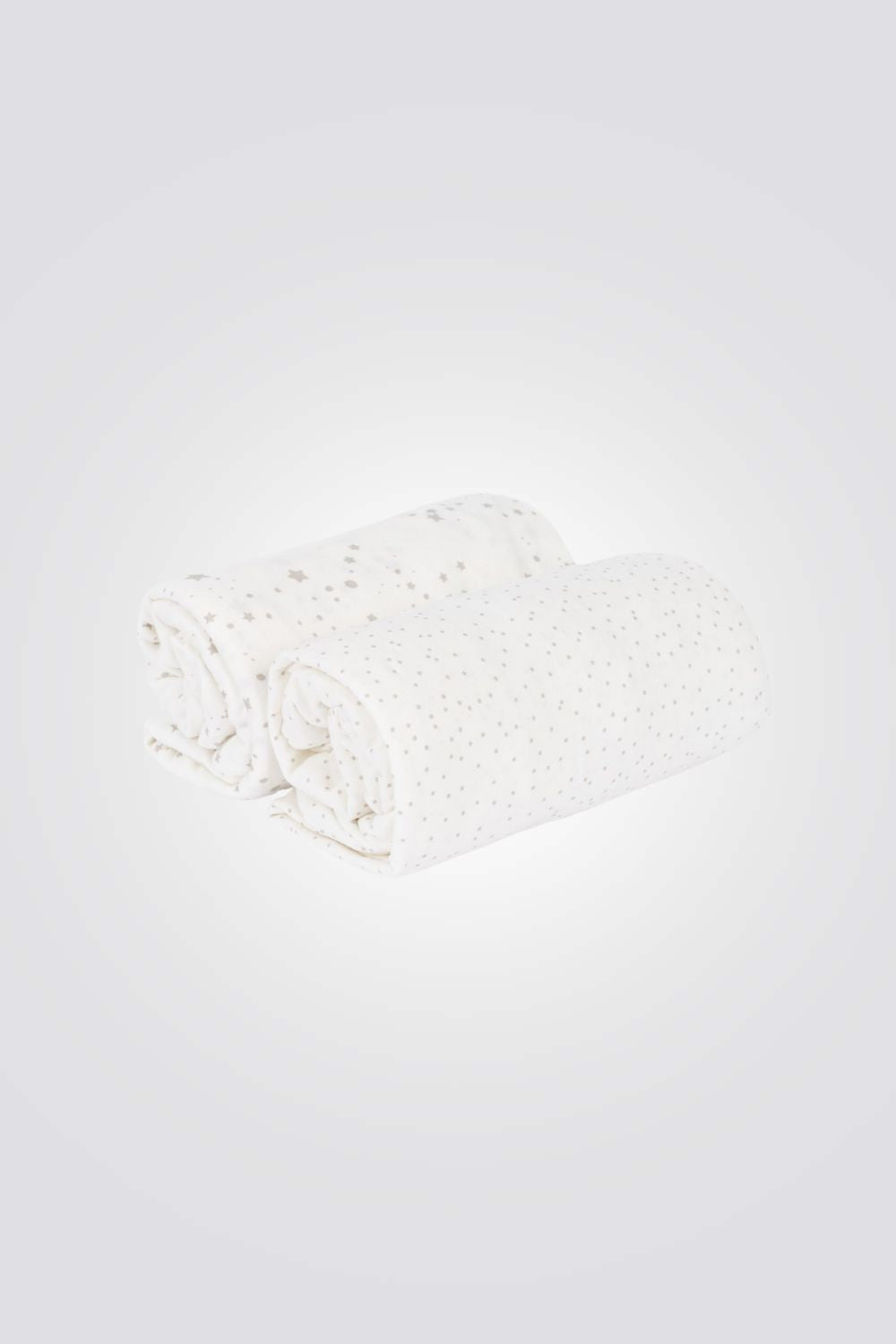 סט שני סדיני ג'רסי למיטת תינוק