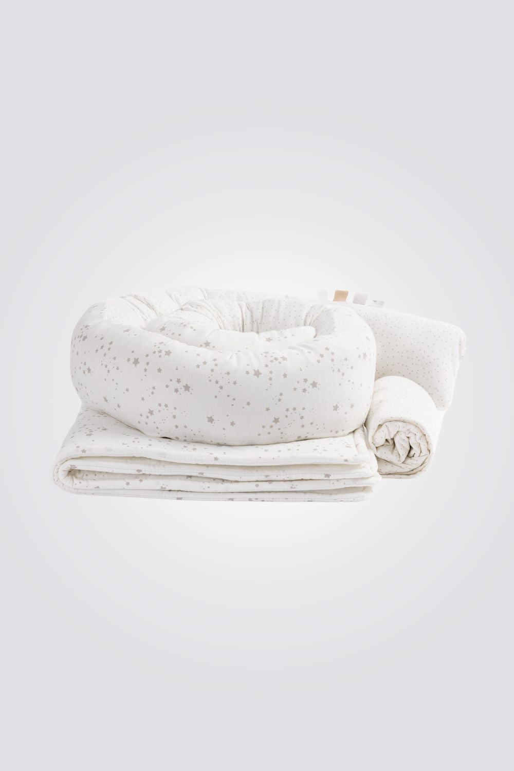 סט ג'רסי למיטת תינוק סדין + שמיכה + נחשוש