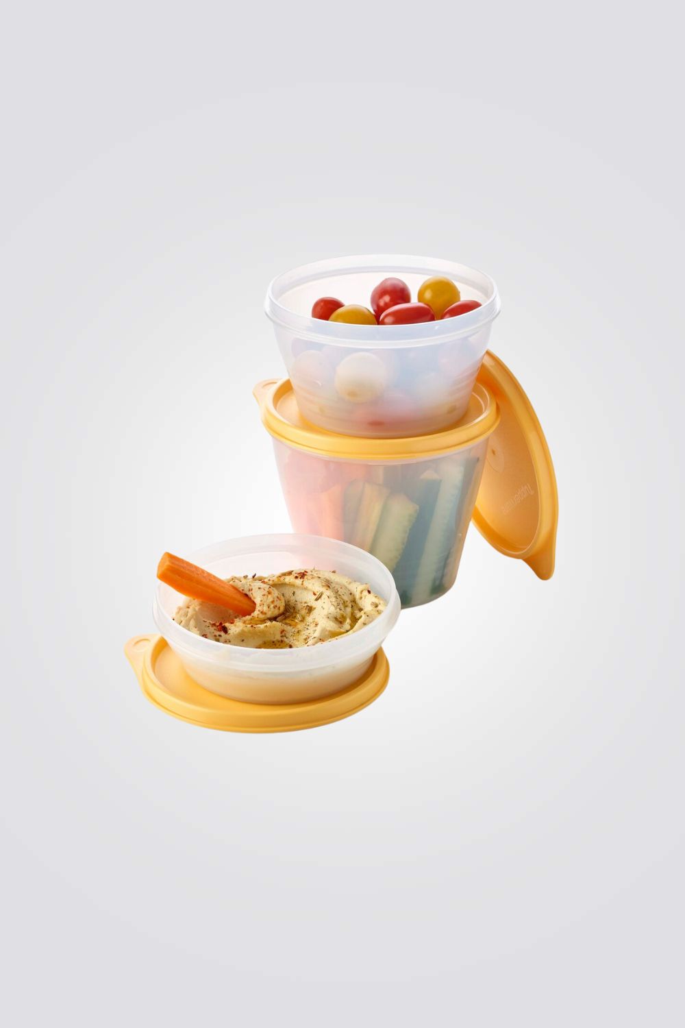 סט 3 קערות עם מכסה 240-800 מ"ל