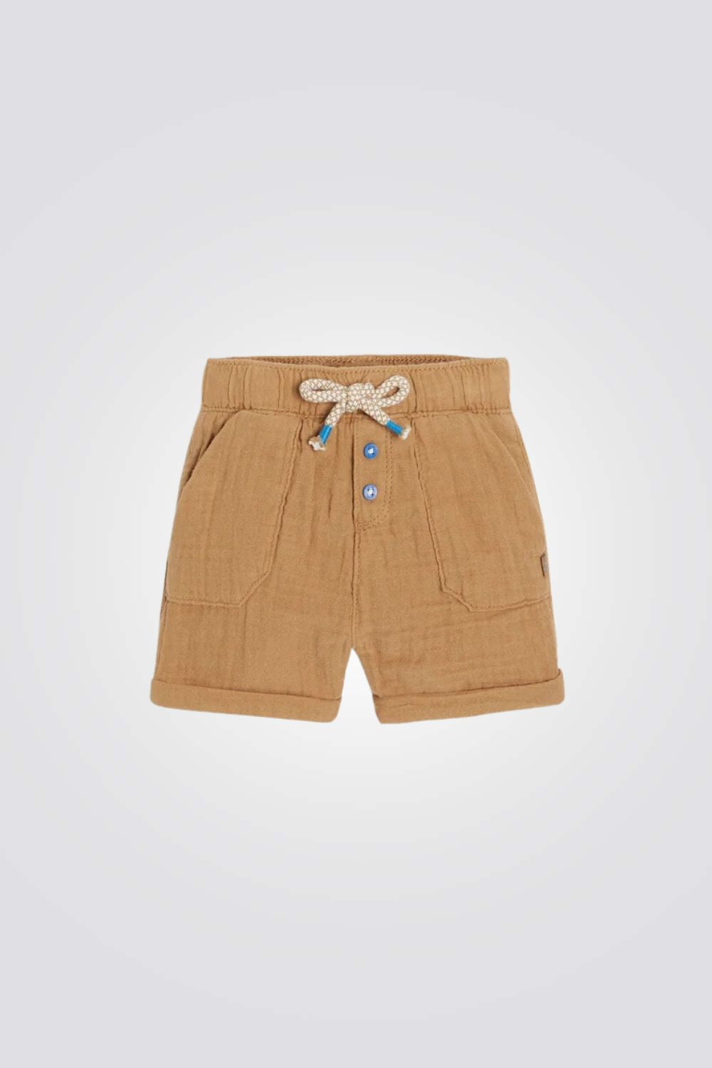 מכנסיים קצרים לתינוקות בצבע חום