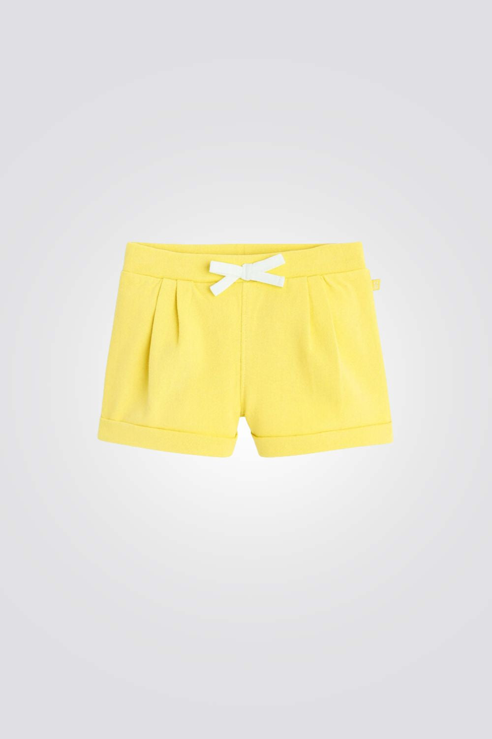 מכנסיים קצרים לתינוקות בצבע צהוב 
