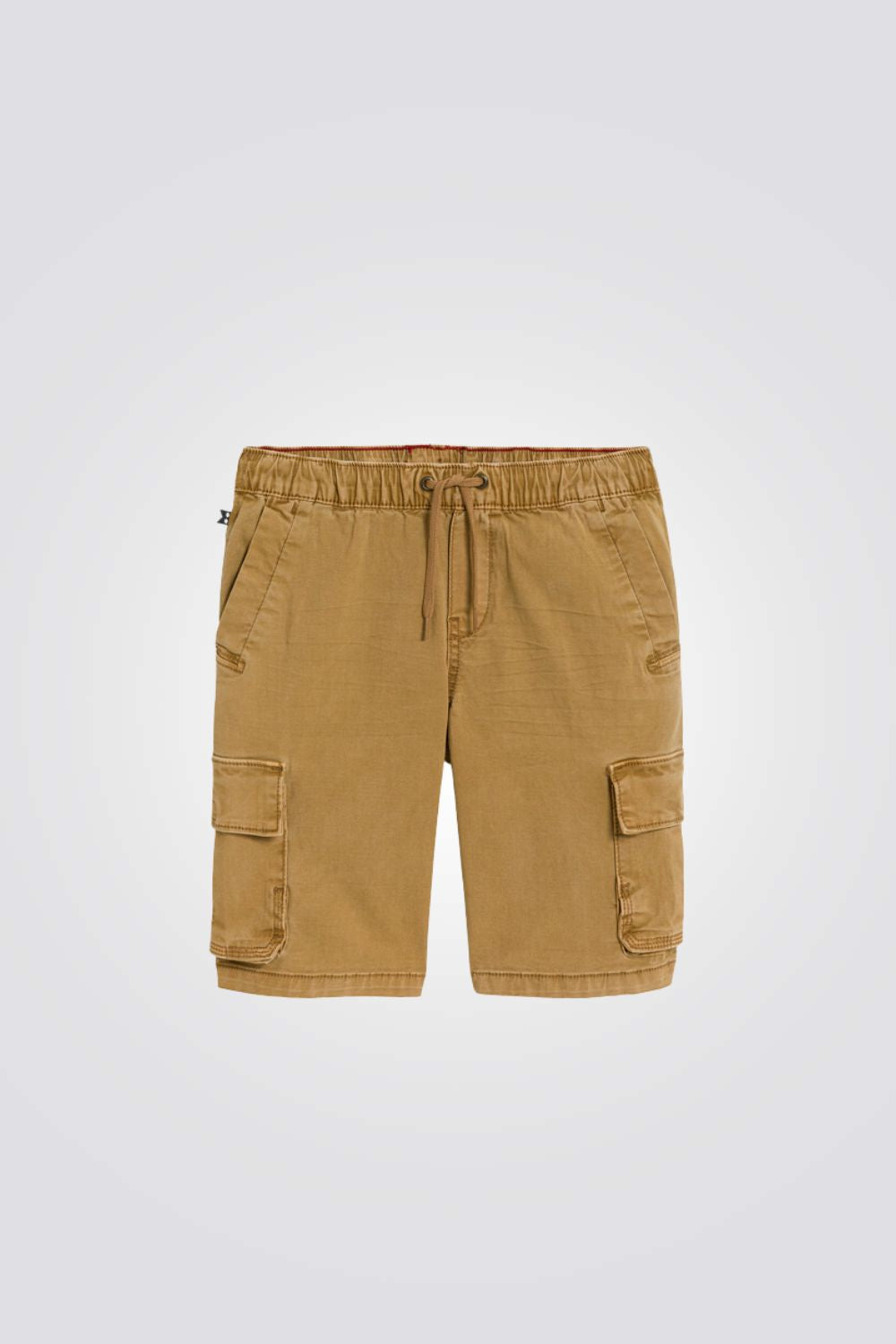 מכנסי ברמודה לילדים בצבע חום