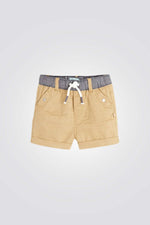 מכנסיים קצרים לתינוקות בצבע בז'