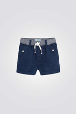 מכנסיים קצרים לתינוקות בצבע נייבי