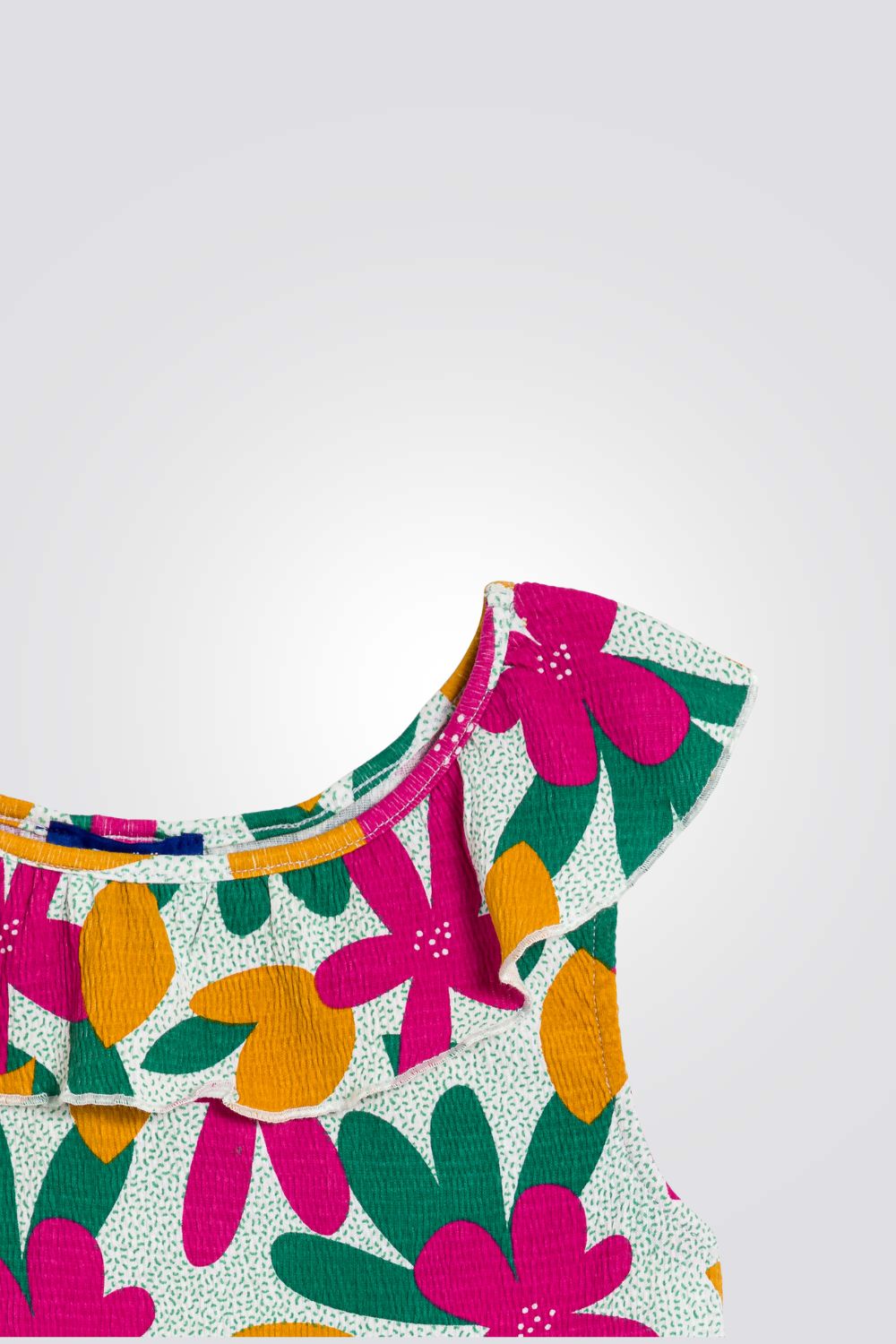 גופיה צבעונית עם הדפס פרחוני 