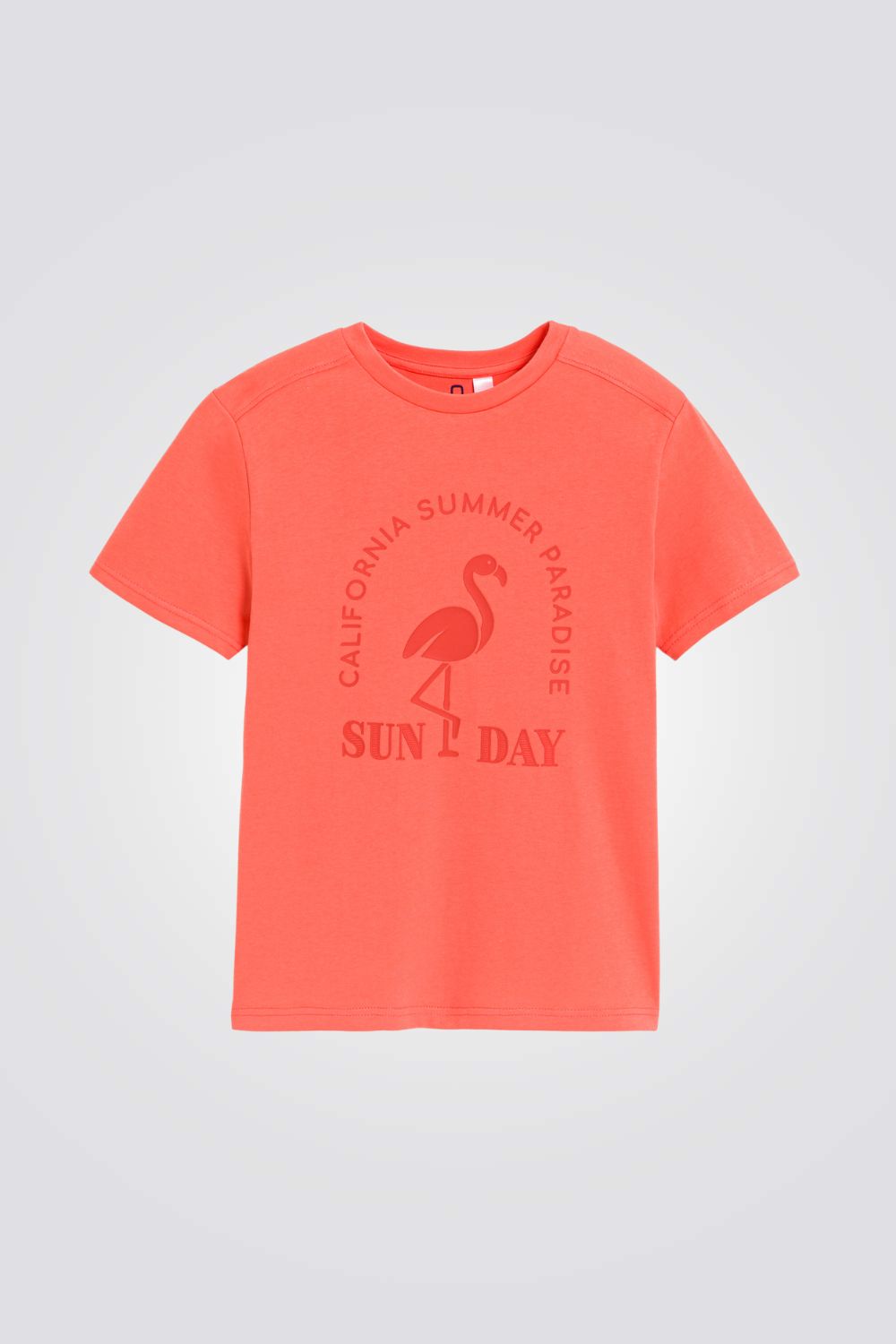 טישירט לילדים בצבע כתום עם הדפס