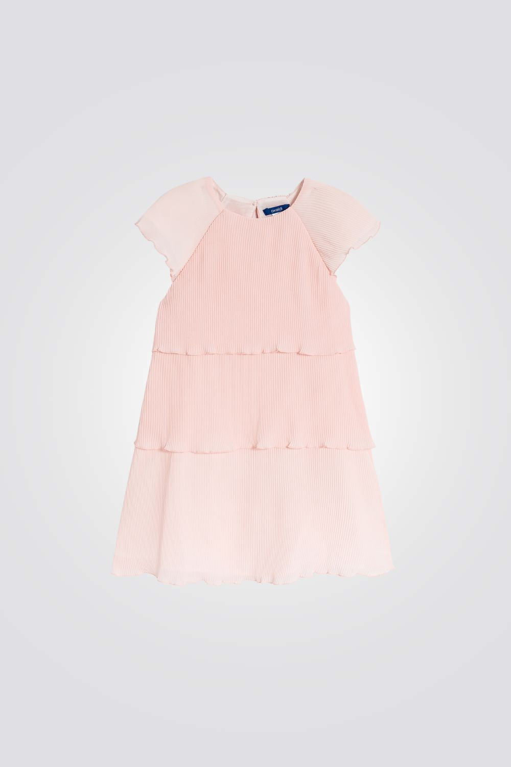 שמלת שכבות לילדות בצבע ורוד