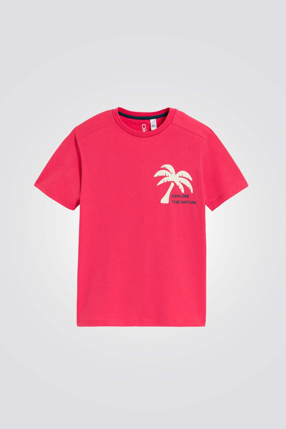 טישירט לילדים בצבע אדום עם הדפס