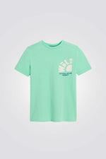 טישירט לילדים בצבע ירוק עם הדפס
