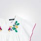 שמלת מלמלה לילדות בצבע לבן עם רקמה - 3