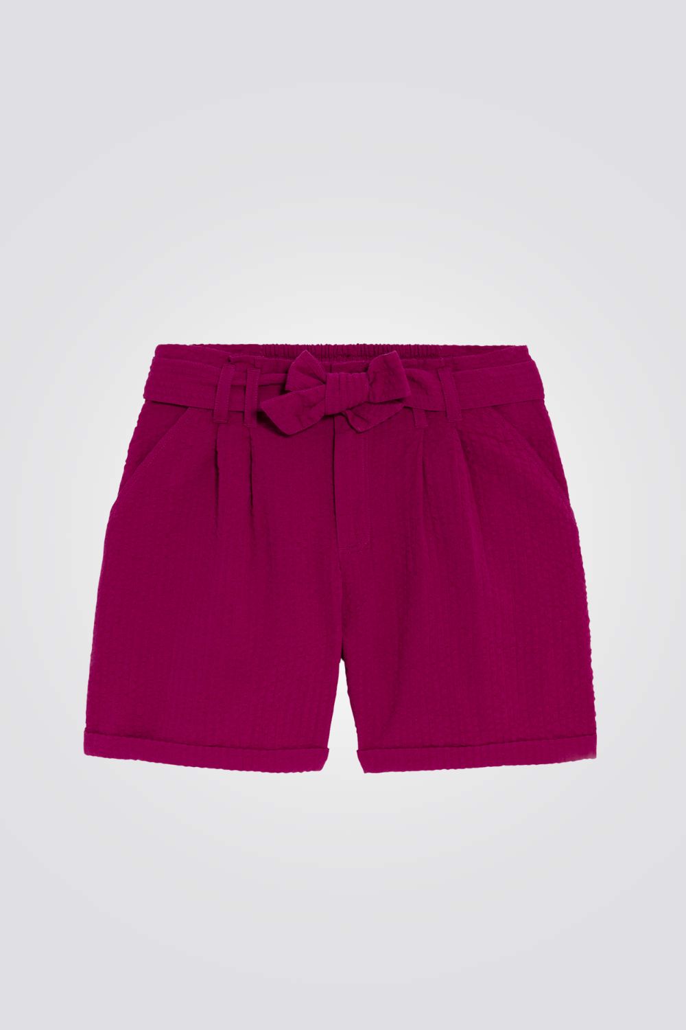 מכנסיים קצרים לילדות בצבע סגול
