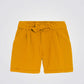 מכנסיים קצרים לילדות בצבע צהוב - 1