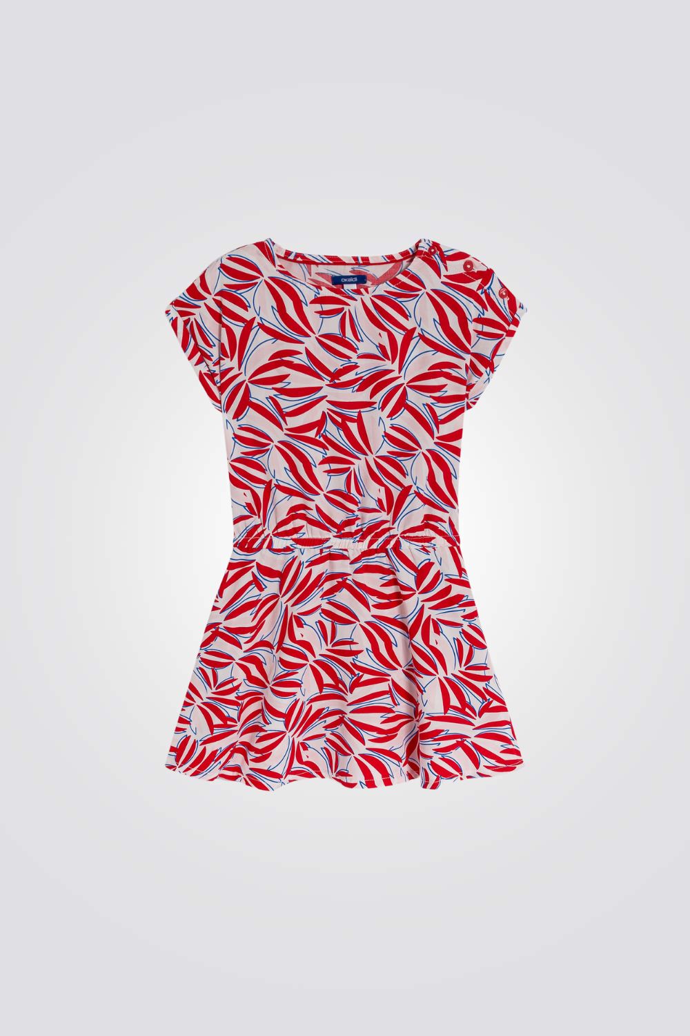 שמלה לילדות עם הדפס באדום